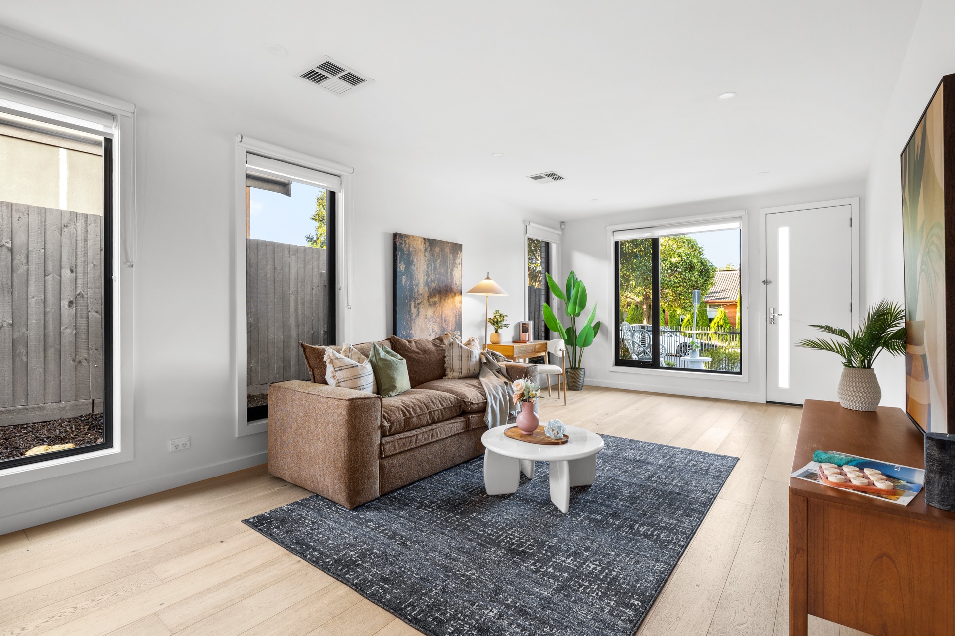 Beautifully staged living room by Romia Interiors